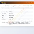 Groen GR125907 Convection Steamer Door Gasket Red/Orange Silicone Rubber 14-5/8" X 18"