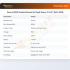 Savory 18039 Heating Element W/Flag & Screw 13-1/4" 335W 104V