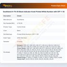 Southbend 4-TK-05 Black Indicator Knob Printed White Number with OFF-1-10