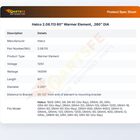Hatco 2.08.113 60" Warmer Element, .260" DIA