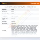 Hobart 14321 Flame Switch 36" Capillary Tube 3/16" DIA X 2" Blub