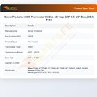 Server Products 84016 Thermostat W/Dial 3/8" X 4-1/2" 48" CAP