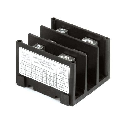 Stero 0P-525709 Block Power Distribution 3-Pole 4-Holes 90A