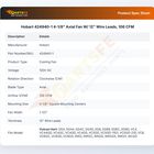 Hobart 424940-1 Axial Fan 4-1/8" W/12" Wire Leads 106 CFM