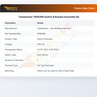 Toastmaster 7606396 Switch & Bracket Assembly No