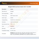 Blodgett 6498 Convection Oven Cool Down Switch 7/8 X 1-1/2 SPST