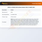 APW 2J-55564-EGO Infinite Control Switch 15A 120V