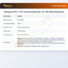 Montague 1070-7 Braising Pan Flame Sensor Probe 1-1/8"
