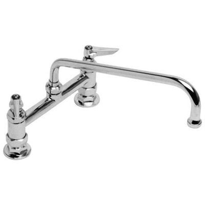 T&S Brass B0221 Deck Mount Pantry Faucet Heavy Duty W/12" Spout 8"