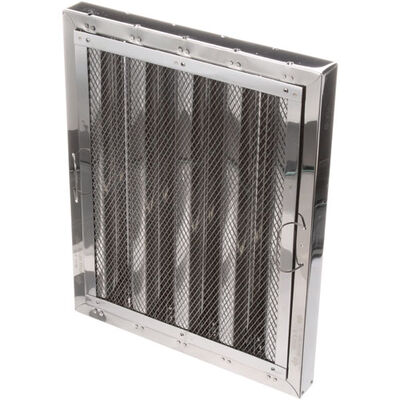 Allpoints 8014157 Type 6 Stainless Steel Hood Filter, 20x16 with Spark Arrestor
