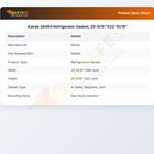 Kairak 28494 Door Gasket 20-9/16" X 22-15/16"