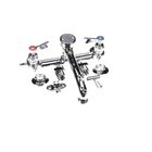 Fisher Manufacturing 19798 Faucet 8" Adjustable 6" Service