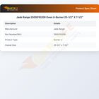 Jade Range 2500010209 Oven U-Burner 25-1/2" X 7-1/2"