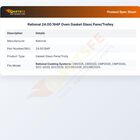 Rational 24.00.194P Oven Gasket Glass Pane/Trolley