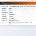 Groen GR141424  4-1/2" Long Water Level Probe, 3/8" MPT, Push-On Connector