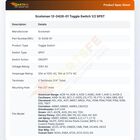 Scotsman 12-0426-01 Toggle Switch 1/2 SPST