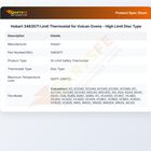 Hobart 3463571 Convection Oven High Limit Thermostat Disc Type