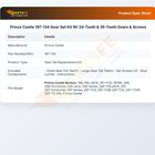 Prince Castle 197-134 Gear Set Kit W/24-Tooth & 36-Tooth Gears & Screws