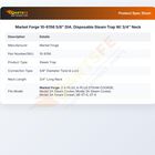 Market Forge 10-6156 Freezer Disposable Steam Trap W/3/4" Neck 5/8" DIA