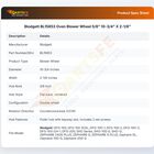 Blodgett BL15853 Oven Blower Wheel  5/8" 10-3/4" X 2-1/8"