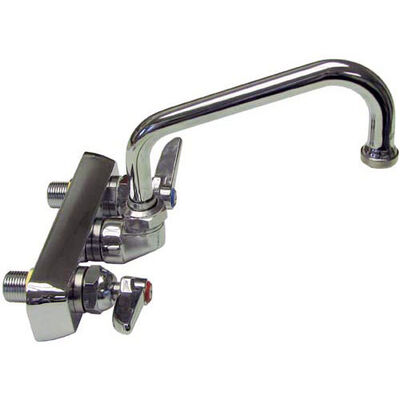 T&S Brass 1115M Wall Mount Faucet W/6" Swing Nozzle & Handle 4" CTRS