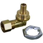 Garland F803-0028 Orifice Holder - 3/8" CCT X 3/8"-27 Thread, LP Brass Hood Orifice, 3/8"-27 X 1/2" High, for Broiler