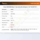 Groen GR002868 Black T star knob with whiteprint, 2-1/4" DIA,Off-10-1