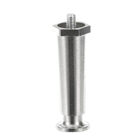 Randell HDLEG200 Satin Metal Hex-Style Foot, 4" Tall, 3/8"-16 Thread Size