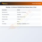 Roundup - AJ Antunes 7000989 Platen Release Sheet, 2 Pack