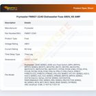 Frymaster FM807-2240 Dishwasher Fuse 480V, 60 AMP
