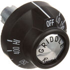 Southbend 1179997 Range Griddle Thermostat Knob Black  off-Low-400&deg;F Notch Down