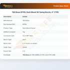 T&S Brass B1110L Deck Mount W/Swing Nozzle 4" CTRS