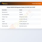 Kairak 3500510 Door Gasket 20-9/16" X 22-15/16"