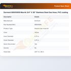 Dormont 68005956 Gas Hose Kit 3/4" X 36" Stainless Steel