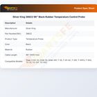 Silver King 38822 96" Black Rubber Temperature Control Probe