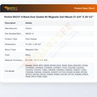 Perlick 66237-4 Black Door Gasket W/ Magnetic Dart Mount 21-3/4" X 29-1/2"