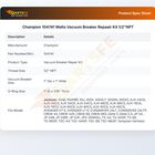 Champion 104741 Watts Vacuum Breaker Repaair Kit 1/2"NPT