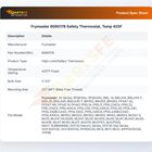 Frymaster 8060178 Safety Thermostat Temperature 425&deg;F