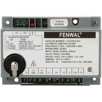 Blodgett 54388 Oven Ignition Control 24VAC