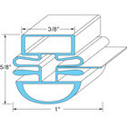 Turbo Air 30223M0200 25.75" x 26.5" Magnetic Door Gasket with Dart Mount