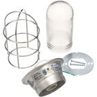 Standard Keil 2450-0024-1000 Plastic Coated Round Light Fixture with Wire Guard and Shock, 38-1325;120v 100watt