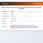 Hatco 03-12-010 18" Heavy Duty Coaxial Thermocouple W/ 11/32"-32 Threads, 20-30 MV