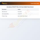 Accutemp AT2E47171 Rev A G2 Gas Griddle Flame Sensor