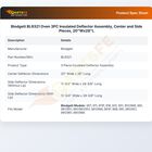 Blodgett BL9321 Insulated Deflector Assembly 3PC 20"W X 28"L