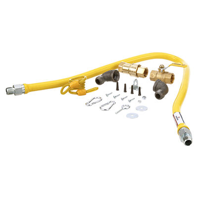 Dormont 34-S0289-48 Gas Hose Kit W/Gas Ball Valve 1/2" X 48"