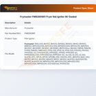 Frymaster FM8260981 Fryer Nat Igniter W/ Gasket