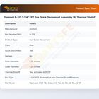 Dormont B-125 Snapfast Gas Quick Disconnect 1-1/4"