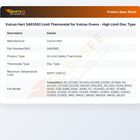 Vulcan Hart 3463582 Limit Thermostat for Vulcan Ovens - High Limit Disc Type