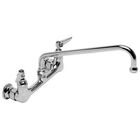 T&S Brass B0231 Wall-Mount Faucet Heavy-Duty W/12" Nozzle & Handles 8" Centers