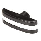 Rankin Delux RDLR-12 Knob W/Chrome Strip Black Pastic 2-1/4" X 3/4"